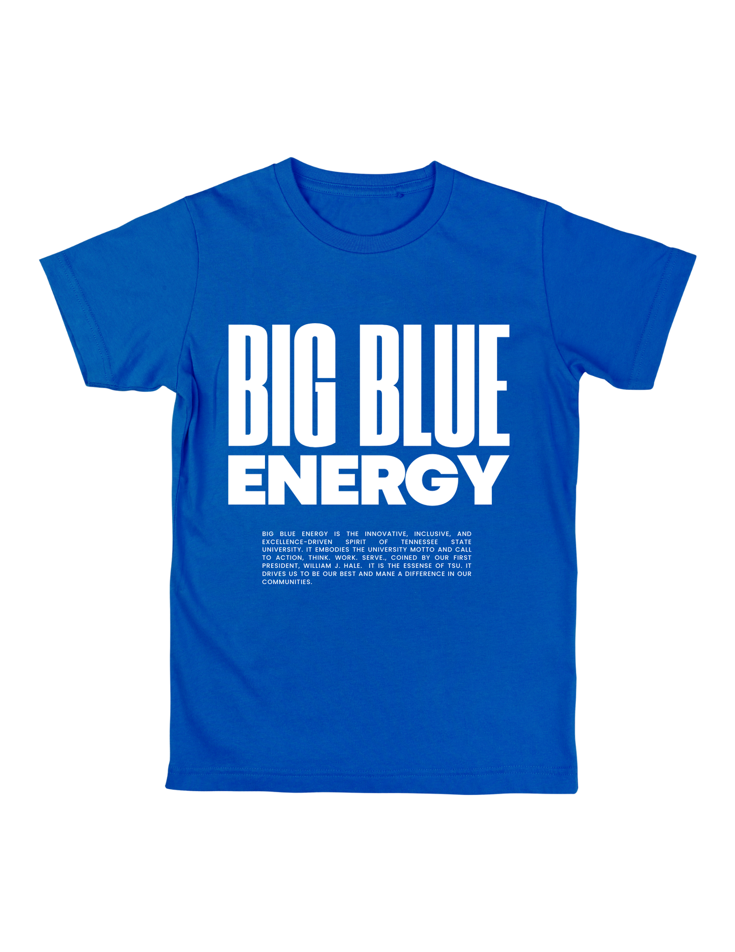 Defining BIG BLUE T-Shirt - Blue & White