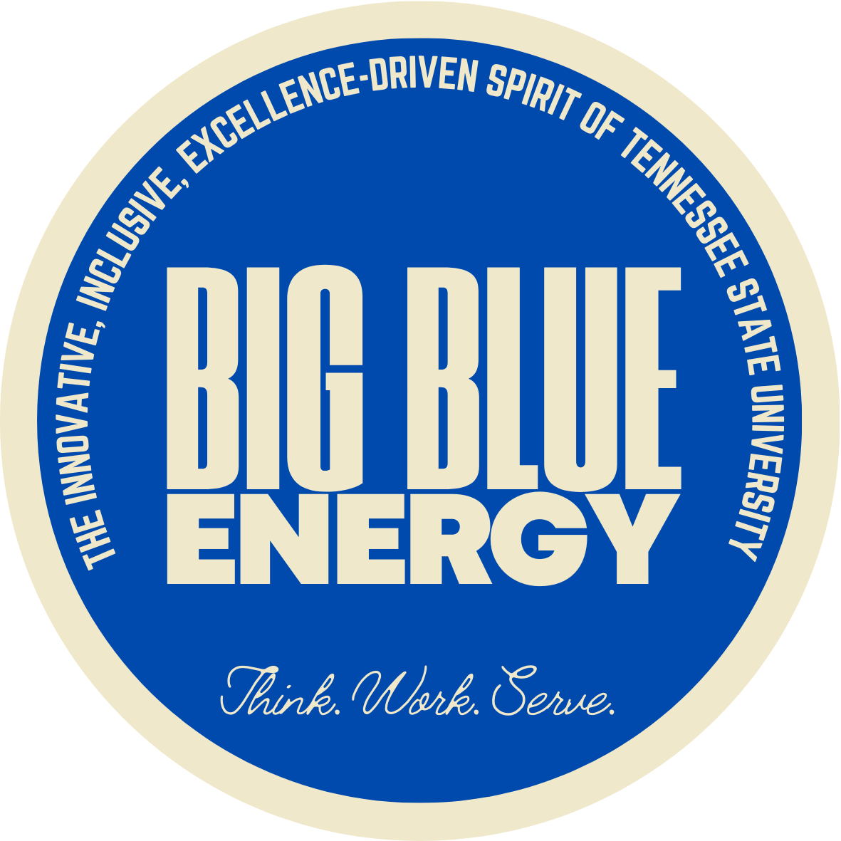 Defining BIG BLUE ENERGY Sticker